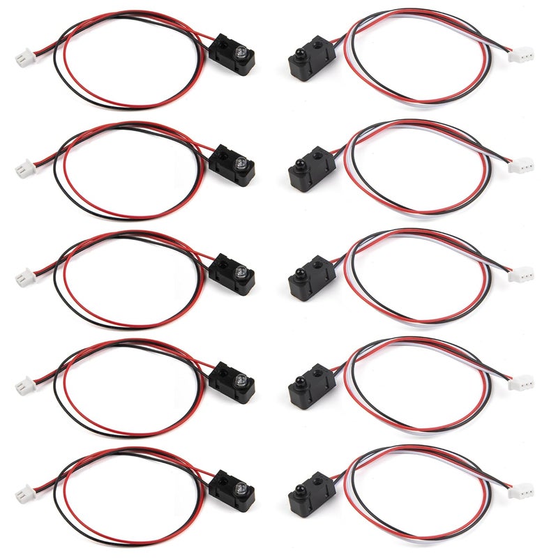Starry 5Pcs IR Break Beam Sensor LEDs Counting Module Distance Sensor Split 5MM Through-Beam Photoelectric Switch for Apply Relay - Image 1